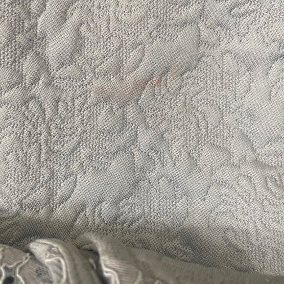 Women's Grey Halter Neck Peplum Top with Lace, Size Medium - Picture 4 of 5